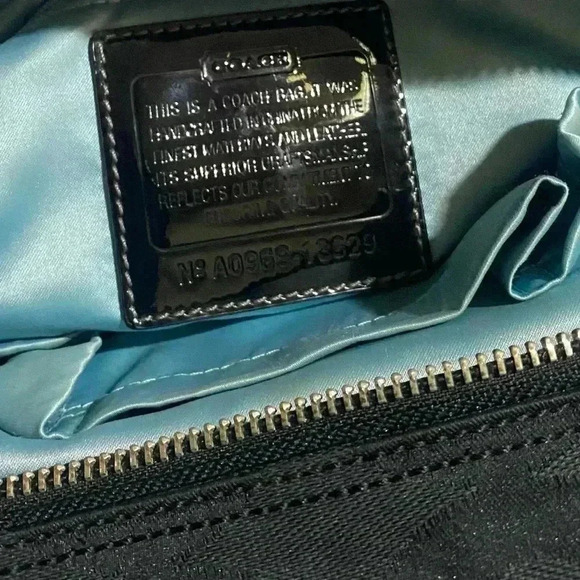 Coach CC signature print canvas logo satchel handbag - Picture 6 of 12